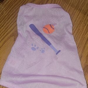 Born To Be Loved Dog Baseball Graphic Shirt Size Small